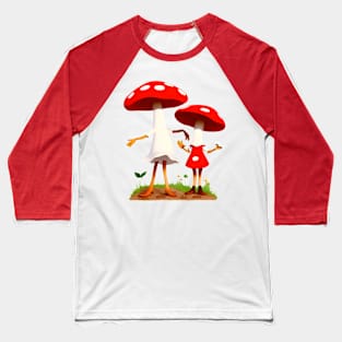 Amanita Friends Baseball T-Shirt